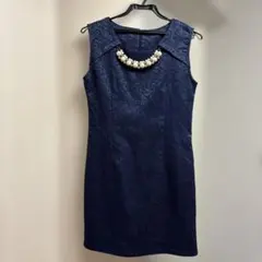 ロイヤルパーティー　ネイビー ノースリーブ ワンピース