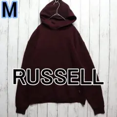メンズM【美品】00sラッセルパーカー黒染00465