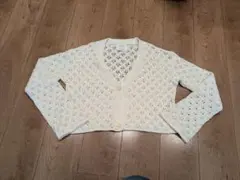 ZARA Z ザラキッズ ニットカーディガン クロップドカーディガン ホワイト