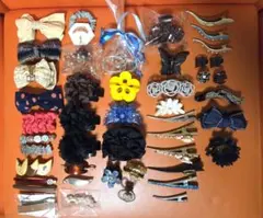 ヘアクリップバレッタまとめ売り　ヘアアクセサリー　リボン