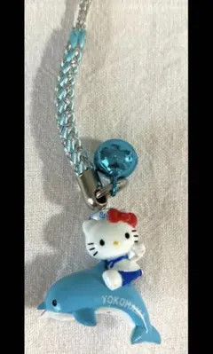 【新品未開封】ハローキティ 海のなかまたち イルカ 根付 ストラップ 2007年 ハローキティ 海のなかまたち イルカ 根付 ストラップ イニシャル