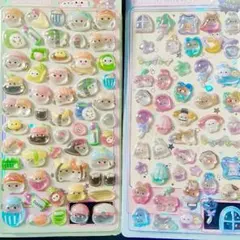 シマエナガ　寿司　きぐるみ　ボンボンドロップシール　うるちゅる　立体　セット