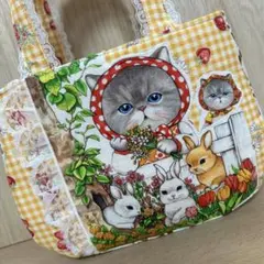 ハンドメイド　ころりんマチ付トート　コヤンイサムチョン☆フラワーマーケットルミ☆