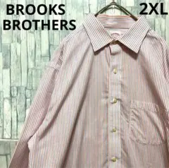 ブルックスブラザーズ ノンアイロンシャツ ストライプシャツ 無地 長袖 2XL