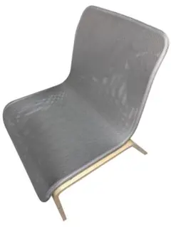【美品】IKEA ワイドサイズ　メッシュチェア　グレー