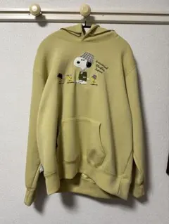 USJ購入 スヌーピー刺繍イエローパーカー Lサイズ