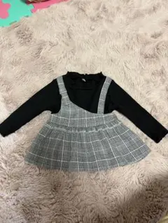 チェック柄ワンピース サイズ80