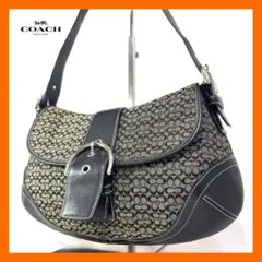 COACHコーチワンショルダーバッグソーホーシグネチャーSOHOキャンバスY2K