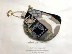 ミナペルホネン ピースファブリック（ring flower他) ミニポーチのサムネイル
