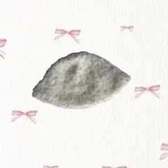 バケットハット　ニット帽 ビーニー　ハンドメイド 編み物　クラッシャーハット