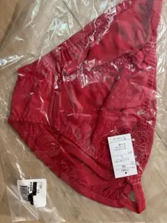 レーストリム 赤 Lサイズ ショーツ