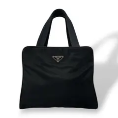 プラダ　ミニトート　ハンドバッグ　三角ロゴ　テスートナイロン　黒　アーカイブ