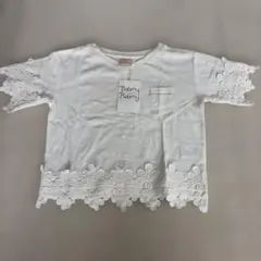 Boomy Roomy 半袖Tシャツ 110cm ホワイト 花柄のサムネイル