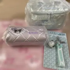 サンリオ　くじ　バニティケース　ポーチ　キーホルダー　ハンドタオル2枚