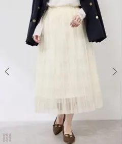 ROPÉ PICNIC ロペピクニック レースプリーツロングスカート