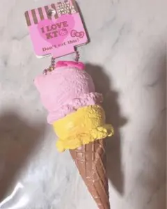 キティちゃん アイスクリーム スクイーズ ぷにぷにマスコット 激レア