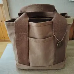 ブラウン キャンバストートバッグ