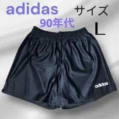 adidas サッカーゲームパンツ Lサイズ黒メンズDESCENTE製90年代