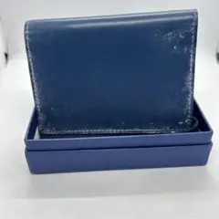 Stefano Patta's ネイビー レザー 名刺入れ