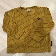 TINY COTTONS 長袖カットソー 4Y マスタード　ベロア　さくらんぼ