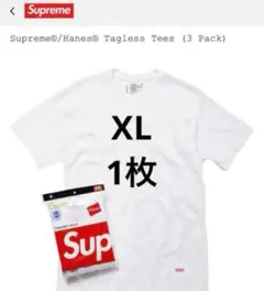 XL1枚Supreme / Hanes Tagless Tees 白