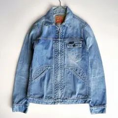 希少✨Y2K ヒステリックグラマー ジップ デニムジャケット ウォッシュ加工 M