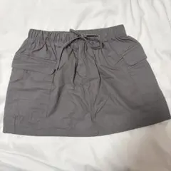SHEIN グレー ポケット付き ミニスカート