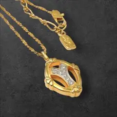 YSL サンローラン ネックレス Yロゴ ラインストーン ゴールド - メルカリ