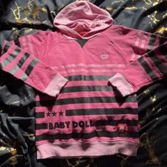 BABY DOLL ストライプ パーカー