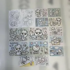 サンリオ コロコロクリリン ハローキティ おジャ魔女どれみ 塗り絵 水ぬり絵