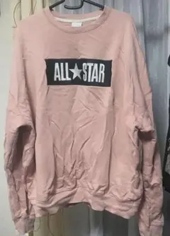 CONVERSE くすみピンク ALL STAR トレーナー