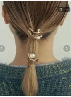 goldy collecala シルバー　ヘアピン