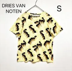 DRIES VAN NOTEN 半袖ティシャツS 黄色 イエロー アート柄 夏のサムネイル