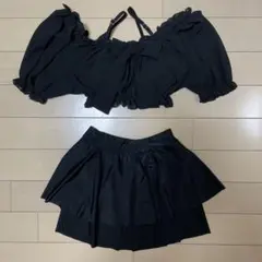 ブラックフリルセパレート水着セット(Sサイズ)