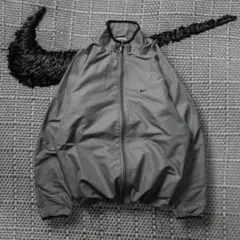 00s y2k NIKE ナイロンジャケット 短丈 刺繍ロゴ リップストップ