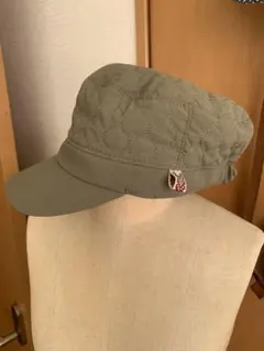 キルティングデザイン キャップ 58cm オリーブグリーン ワークキャップ