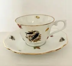 Noritake カップ・ソーサー鳥一点限り金彩オリジナル