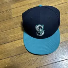 New Era 59FIFTY キャップ ネイビー/ターコイズ
