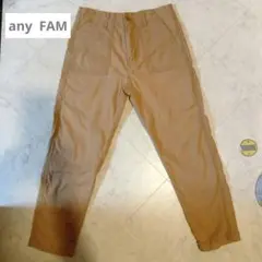 【anyFAM】 ベイカーパンツ