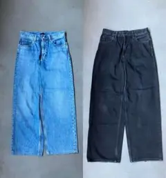 UNIQLO ワイドストレートジーンズ 2本 まとめ売り 28