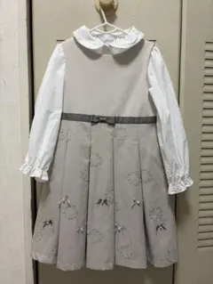 アプレレクール 刺繍ワンピース　ブラウスセット　フォーマル　入学式