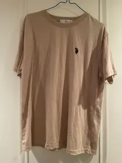 U.S. POLO ASSN. ベージュ 半袖Tシャツ Fサイズ
