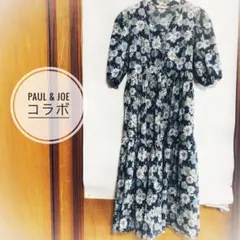 ポールアンドジョーコラボ❤️花柄 ロングワンピース 半袖 ユニクロ