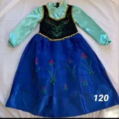 ■120 ディズニープリンセスドレス ハロウイン エルサ戴冠式マント付き 1