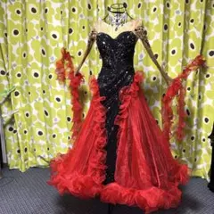 社交ダンス用オフショルダードレス