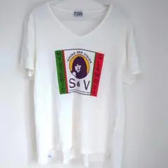 HYSTERIC GLAMOUR VネックTシャツ 白　FreeSize