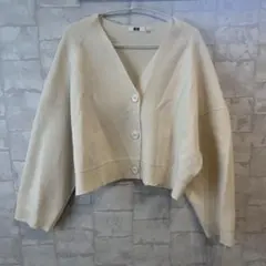 UNIQLO U アイボリー ニットカーディガン L