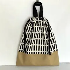 体操服袋　巾着袋　お着替え袋　格子柄　入園入学グッズ　北欧