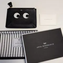極美品】アニヤハインドマーチ ハッピー アイズ ポーチ エコニール