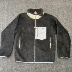 patagonia キッズ　フリースジャケット XL レディースMくらい　黒